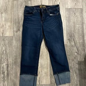 Kut From the Kloth Cropped Wide Hem Jeans